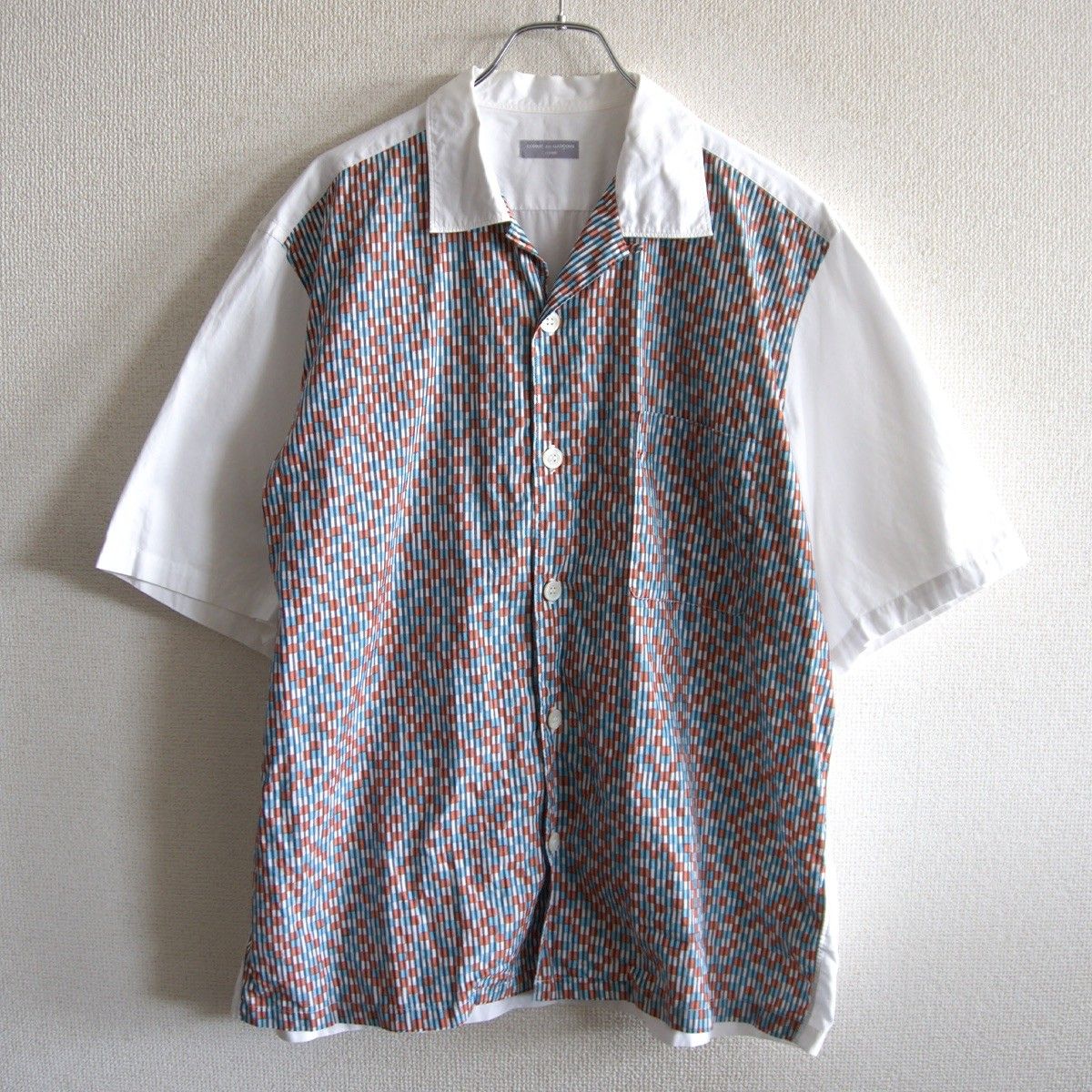 AD2000/アーカイブ】COMME des GARCONS HOMME【00s 半袖 チェック