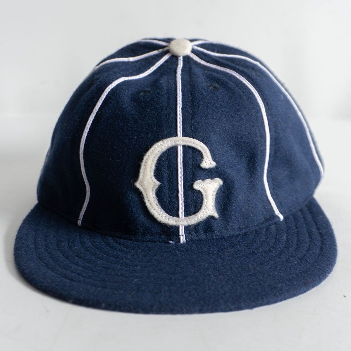 USA製】EBBETS FIELD【フランネル キャップ】7 1/2 ネイビー 帽子 エ