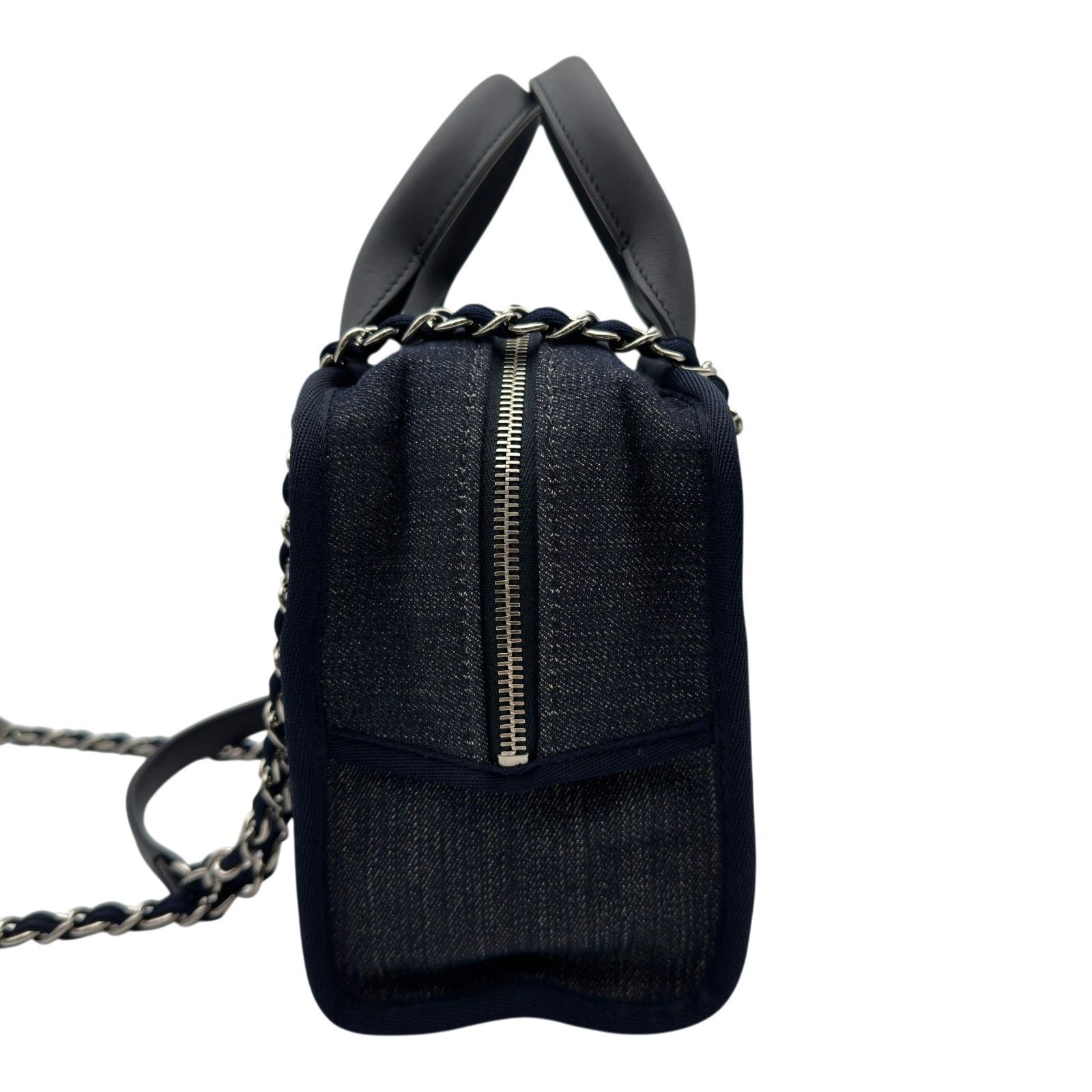 シャネル CHANEL ドーヴィル ボーリングバッグ A92749 ネイビー