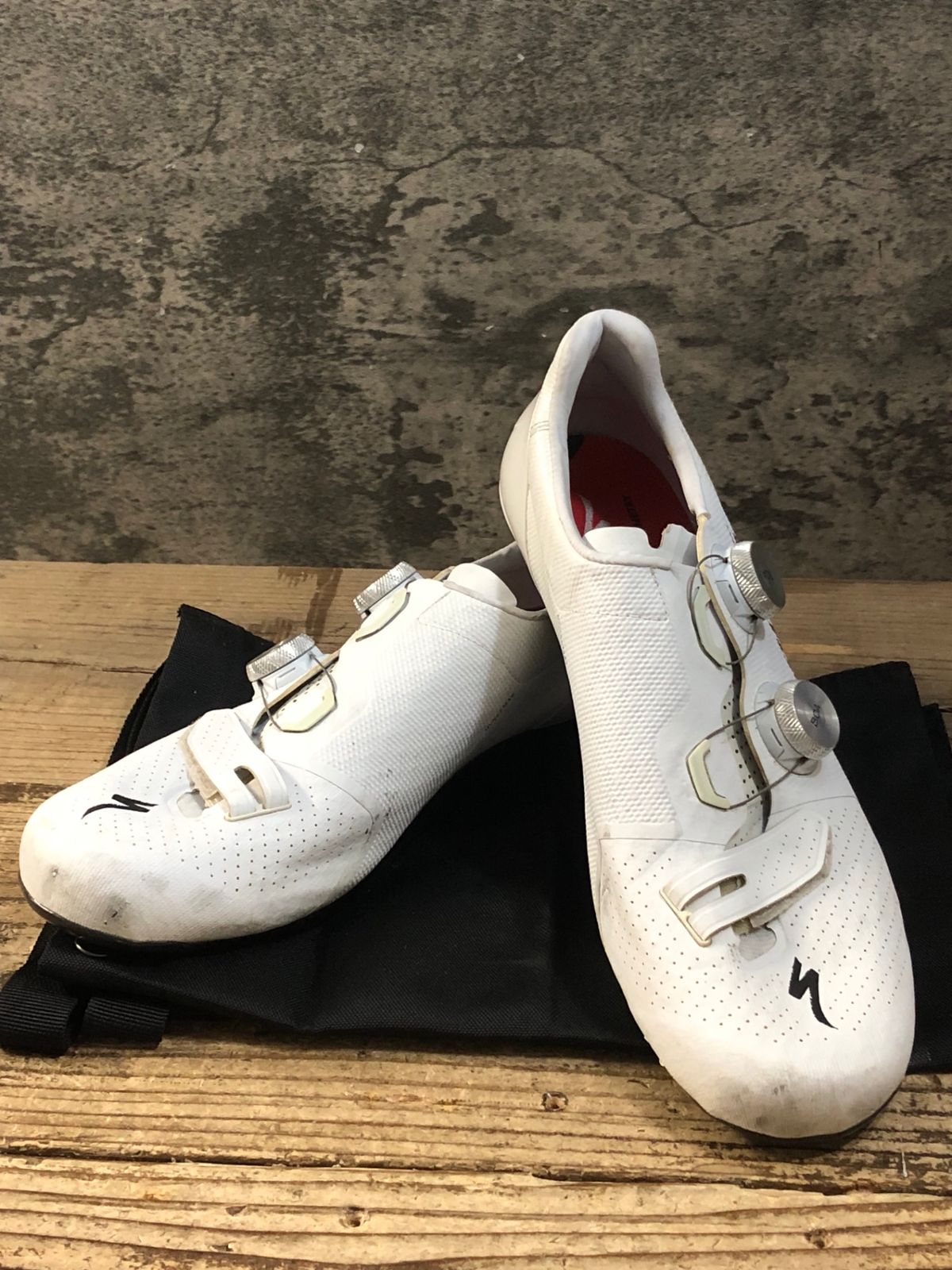 KA131 スペシャライズド SPECIALIZED S-WORKS 7 RD ビンディングシューズ 3穴 EU44 白