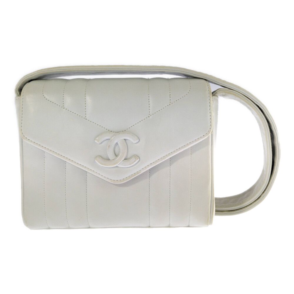 激レア CHANEL シャネル 縦ステッチ ココマーク ショルダーバッグ