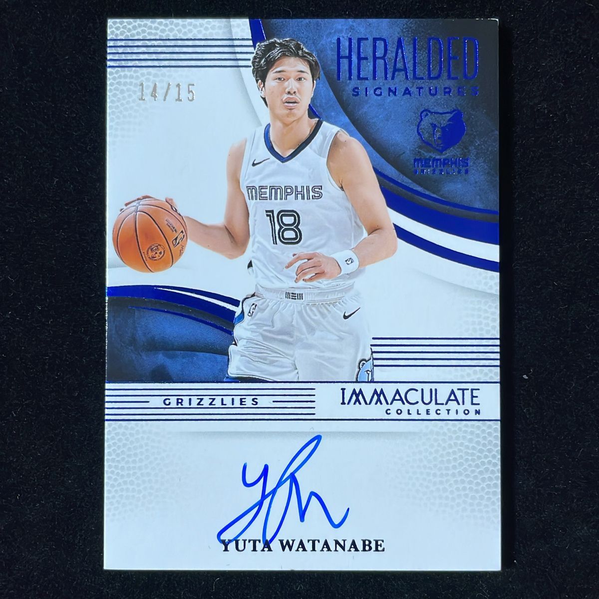 15枚限定】渡邊雄太 Watanabe Yuta Panini Immaculate 2024-25 /15