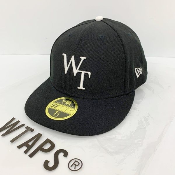 WTAPS NEWERAコラボ　59FIFTY キャップ ブラック WTAPS Hat.Cap 59FIFTY LOW PROFILE / CAP / POLY. TWILL. NEWERA®. LEAGUE