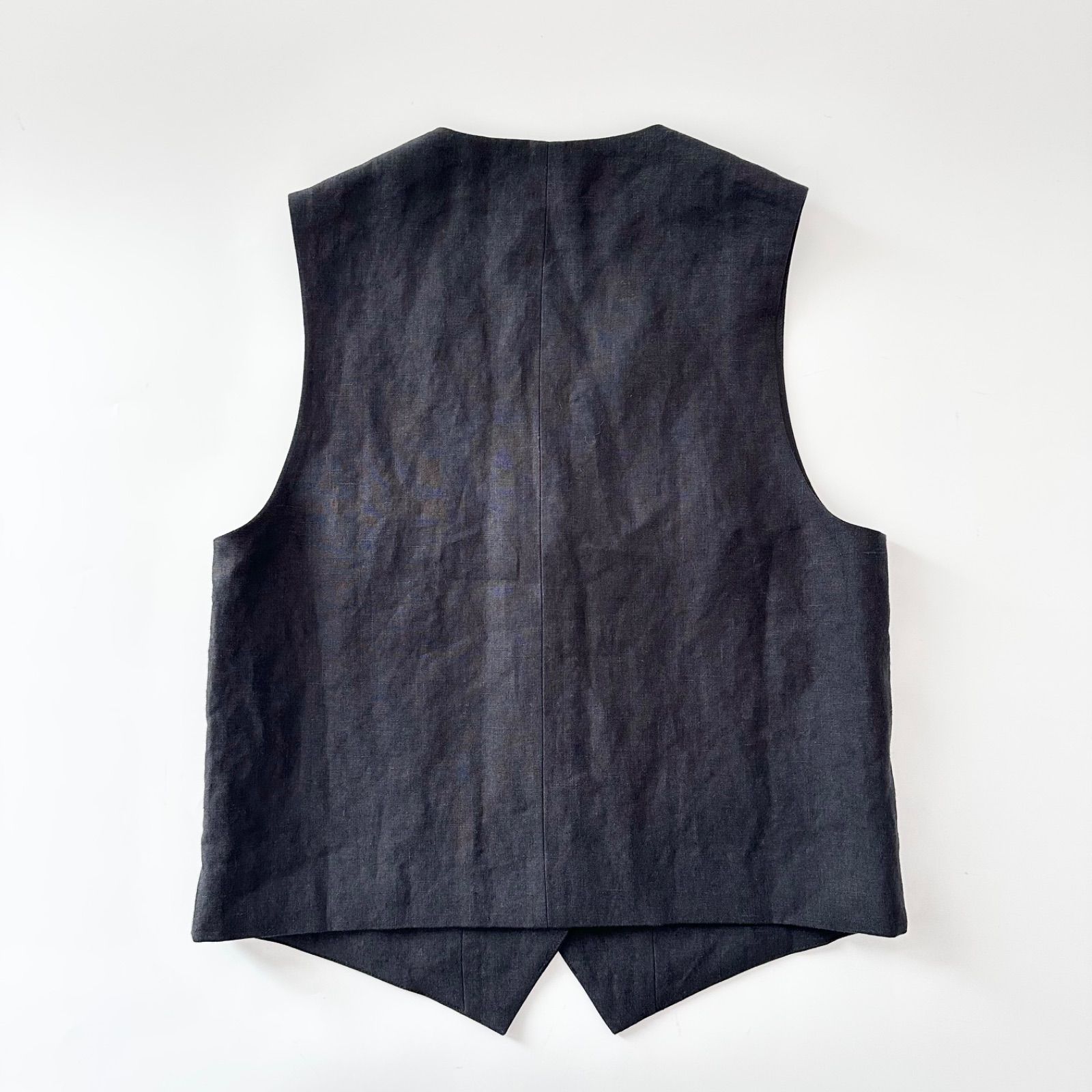 美品　EVERYDAY I LIKE. リネンベスト　ブラック ドゥーズィエムクラス Deuxieme Classe EVERYDAY I LIKE Linen Vest
