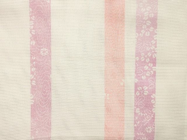 平和屋本店□夏物 小紋 絽 紗 洗える着物 まとめて20点 花柄 手描き