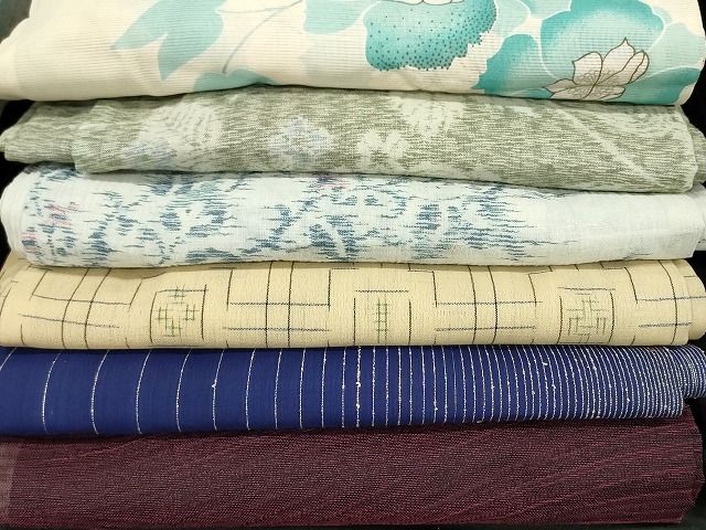 平和屋本店■夏物 小紋 絽 紗 洗える着物 まとめて20点 花柄 手描き 着用可能多数 se4106 平和屋本店□夏物 小紋 絽 紗 洗える着物 まとめて20点 人物 風景