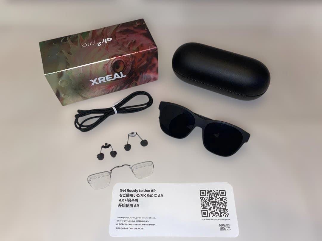 超美品)サングラス型デバイス XREAL Air2 Pro X1003ケース付 XREAL Air