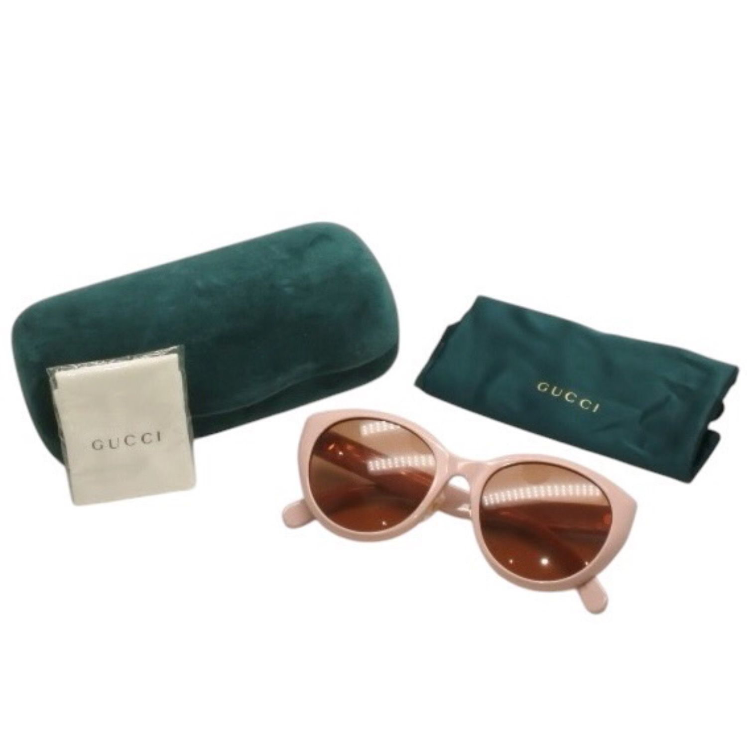 GUCCI キャットアイサングラス ピンク Cat eye sunglasses in pink tortoiseshell | GUCCI® US
