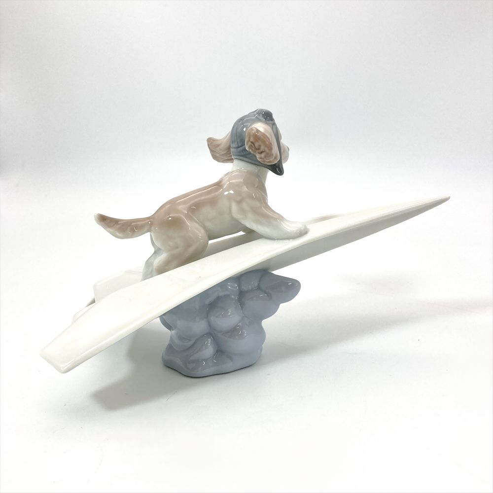 リヤドロ Lladro 可愛いパイロット 犬 オブジェ 置物 陶磁器 06665 