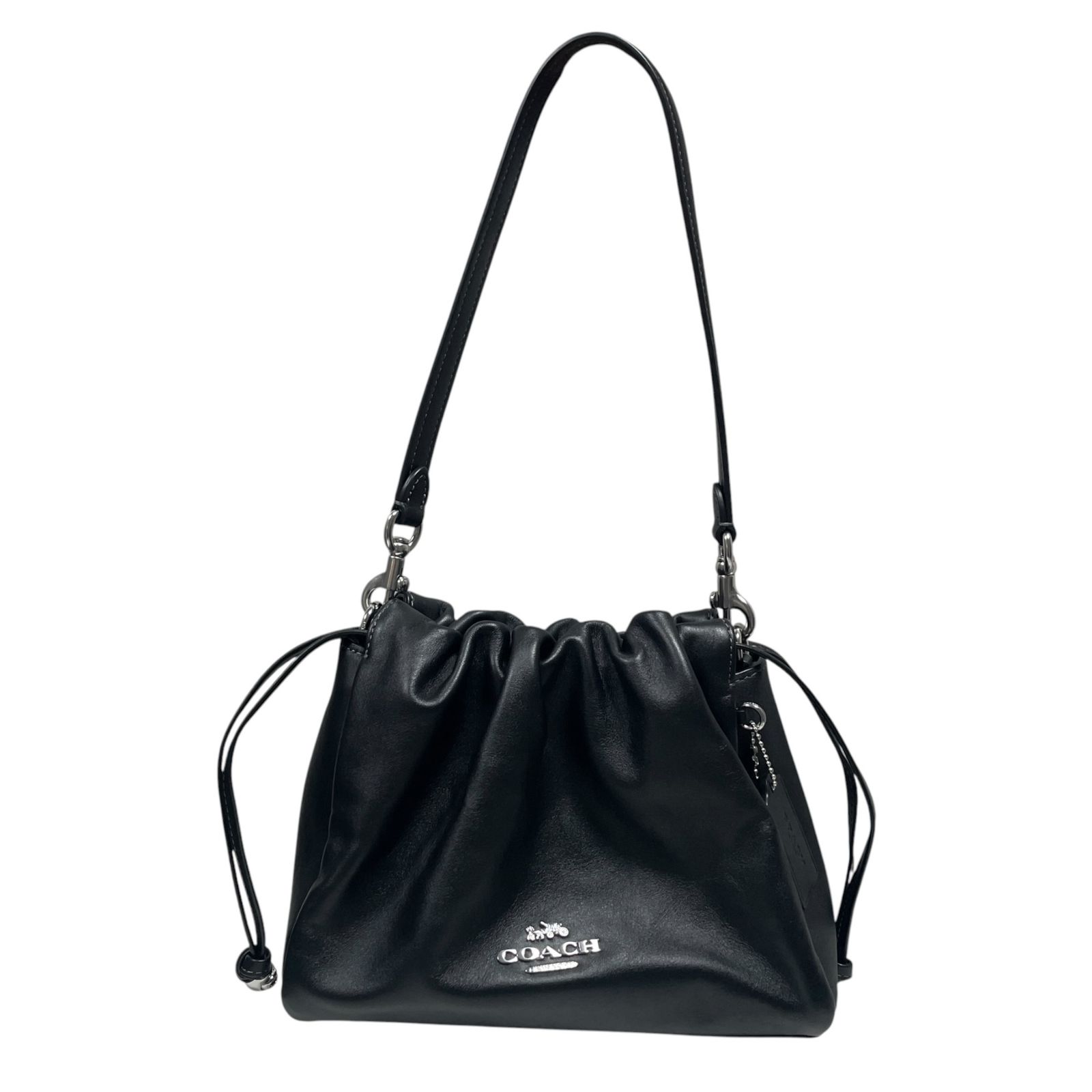 未使用】 COACH フェイ ドローストリング 2WAYバッグ 黒 CT763 コーチ 