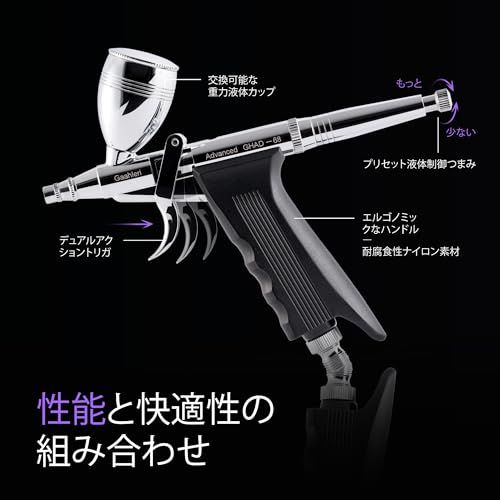 Gaahleri エアブラシ トリガータイプ/Y31615-O1 Gaahleri エアブラシダブルアクション トリガータイプ Advanced Series
