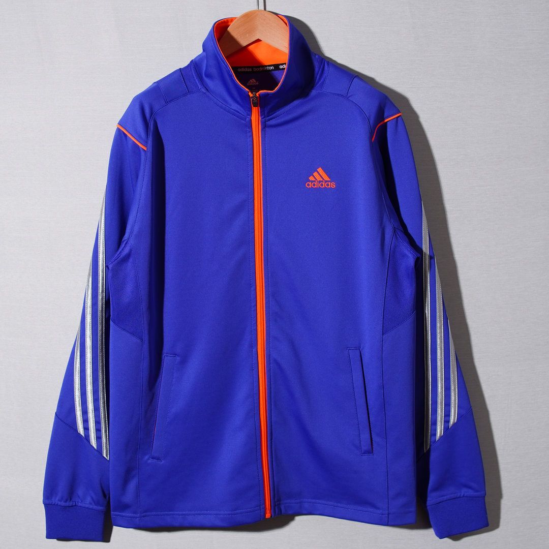 2004年製  トラックジャケット オレンジ×ブルー XLサイズ デッドストック】 アディダス adidas トラックジャケット L ブルー