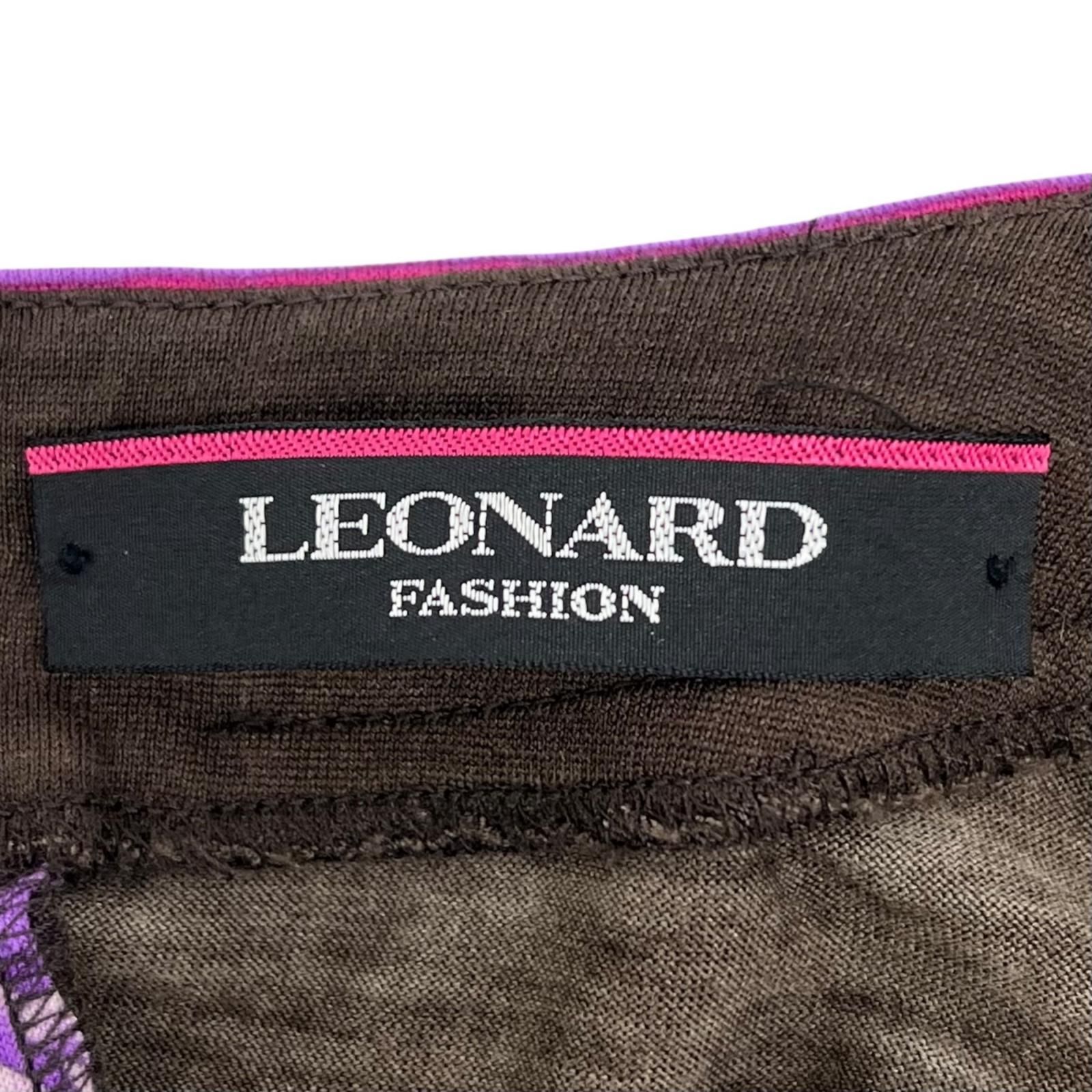 極美品▲LEONARD FASHION レオナール ファッション 389641 ウール シルク 花柄 長袖 カットソー マルチカラー 38 日本製 正規品 レディース 極美品△LEONARD FASHION レオナール ファッション 389641 ウール