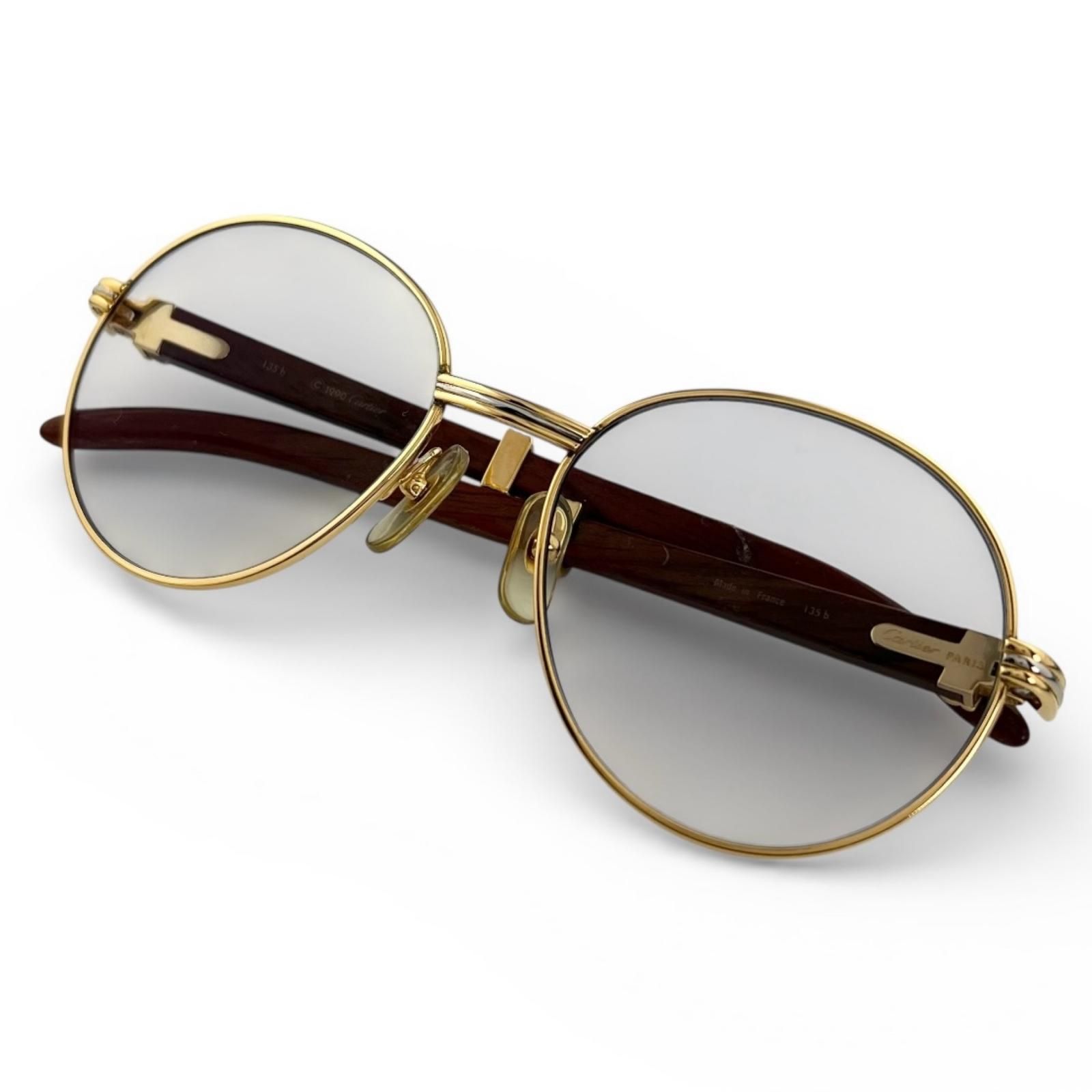 Cartier サングラス トリニティ CRESW00695 - トリニティ サングラス - ブラックメタル、スムース