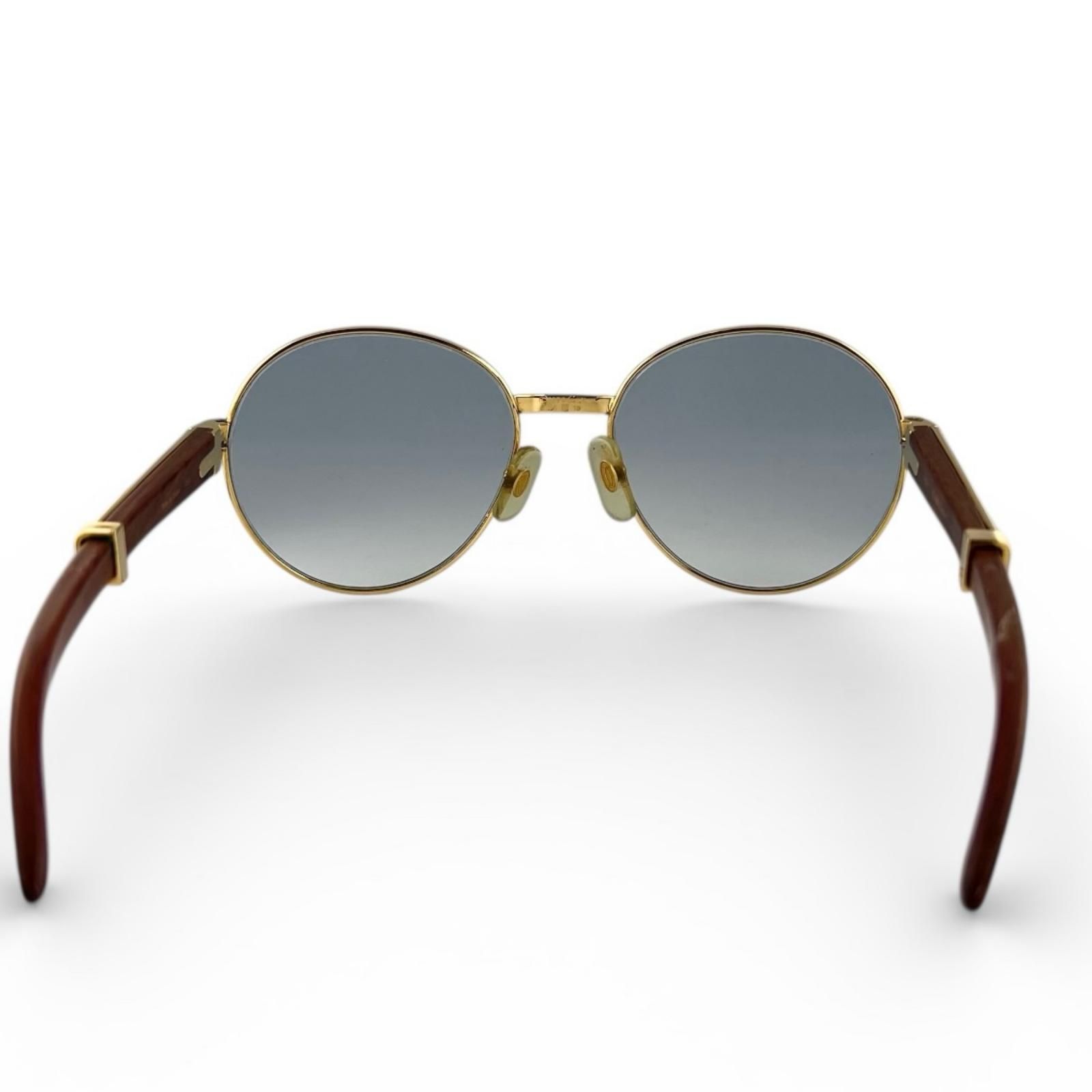 人気△Cartier カルティエ トリニティ ウッドテンプル サングラス アイ 