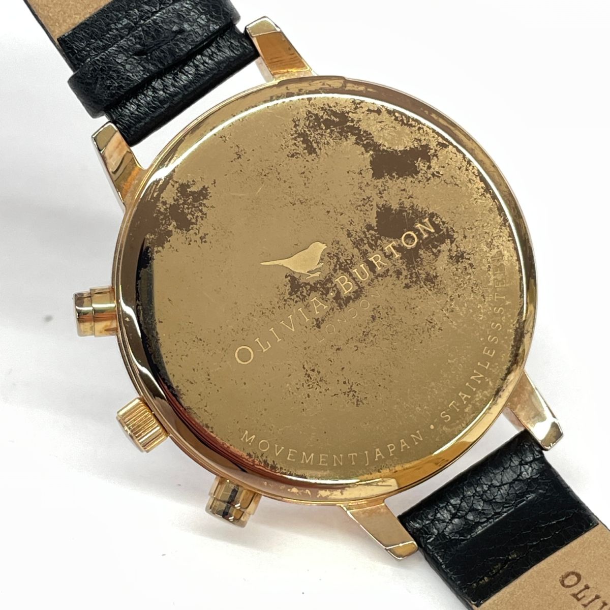 OLIVIA BURTON オリビアバートン 腕時計 クォーツ SS×レザー/ ローズ