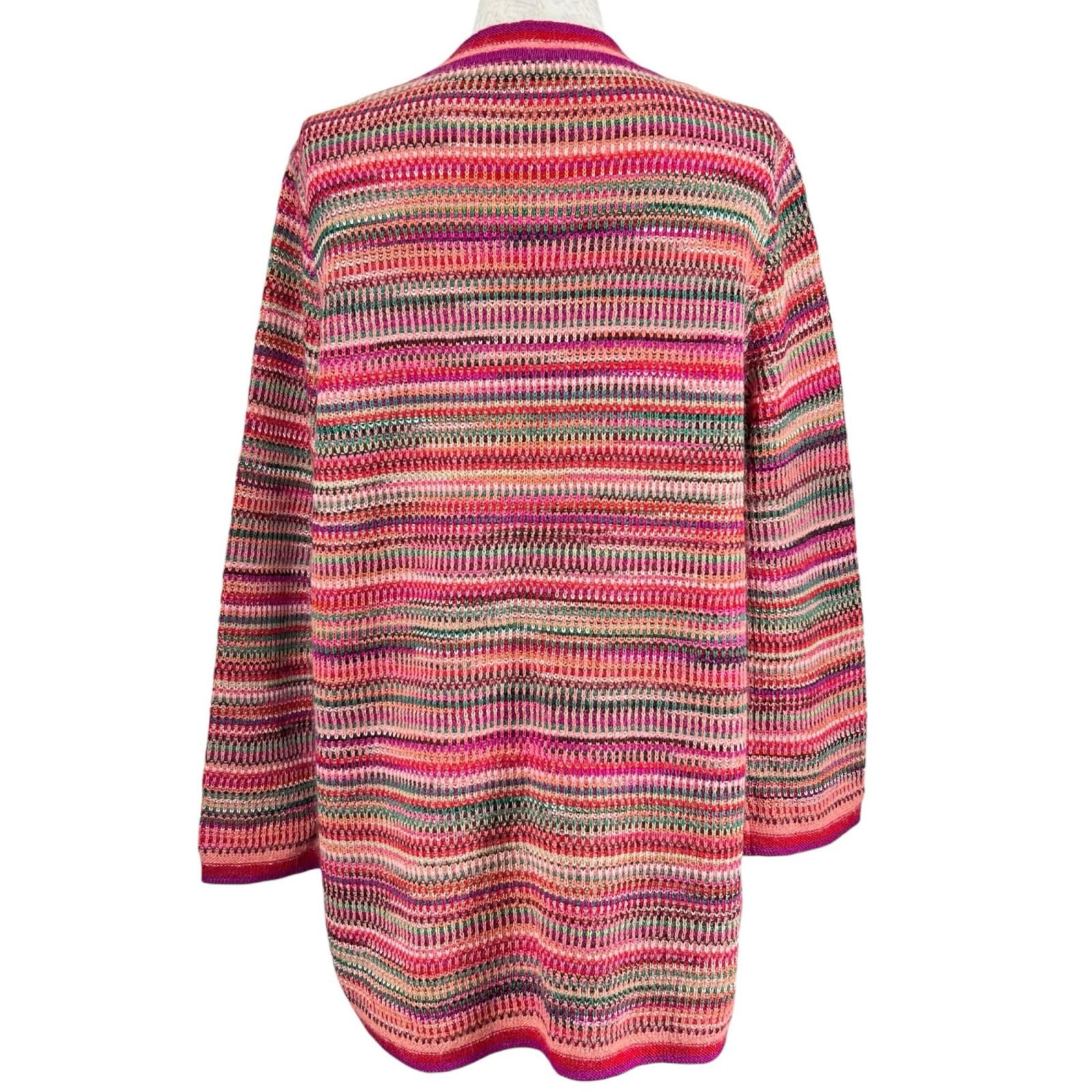 極美品△Missoni ミッソーニ ウール モヘア マルチストライプ柄 長袖