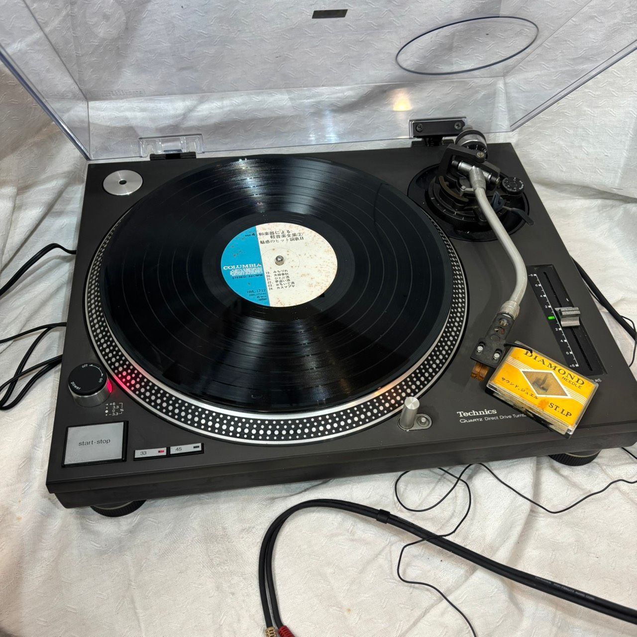 456 Technics SL-1200MK3 通電確認済み ターンテーブル テクニクス DJ