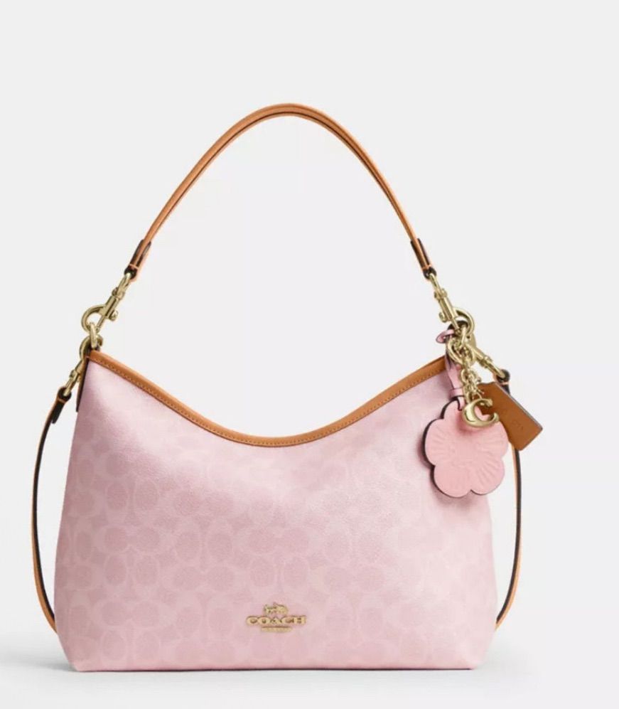 COACH コーチ ローレル ショルダー バッグ ピンク - メルカリ