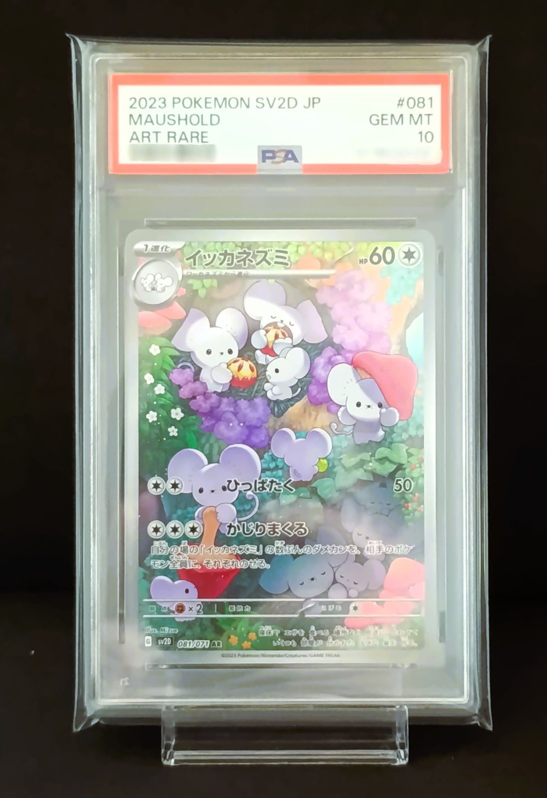 【PSA10】イッカネズミ AR SV2Dクレイバースト 081/071 2連番 イッカネズミ AR SV2D クレイバースト 081/071 - メルカリ