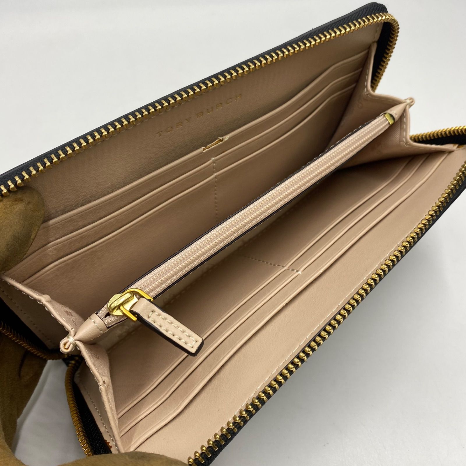 極上美品 TORY BURCH トリーバーチ 財布 ウォレット ロゴ レザー 