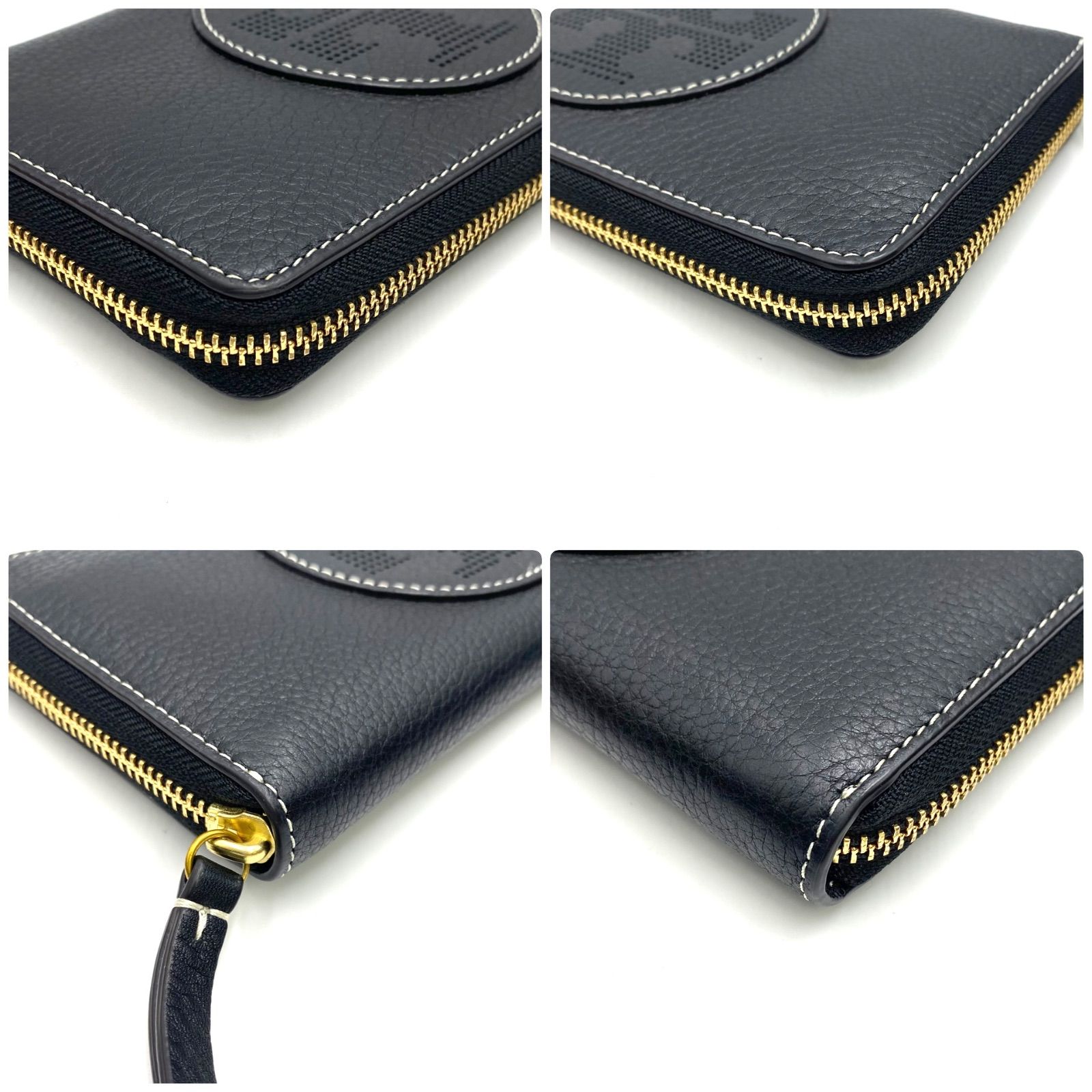 極上美品 TORY BURCH トリーバーチ 財布 ウォレット ロゴ レザー 