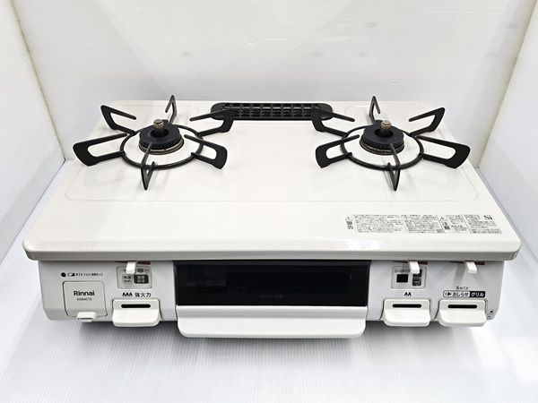 中古品】 リンナイ Rinnai ガスコンロ 都市ガス 左強火力 水無片面焼