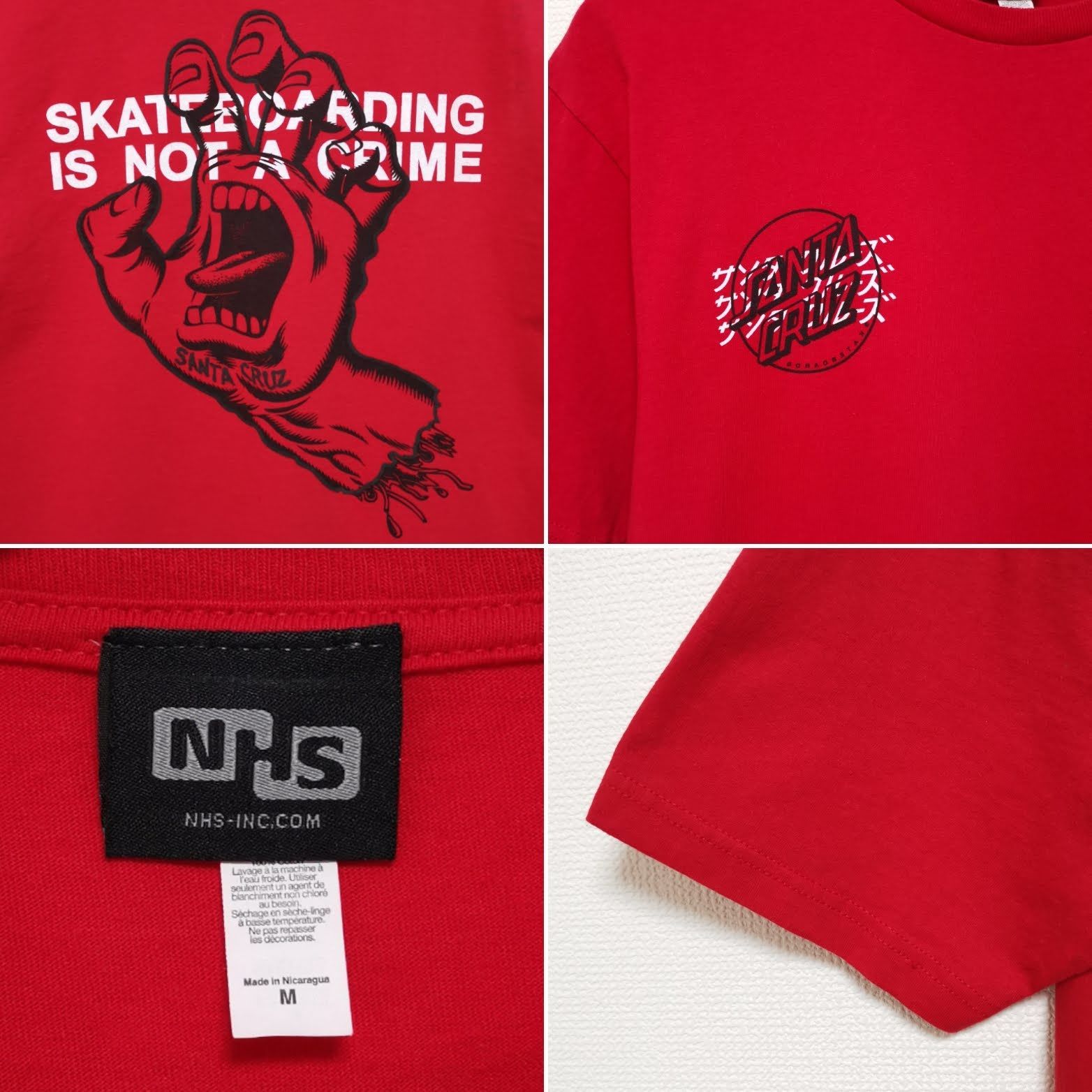 NHS】SANTA CRUZ スクリーミングバンド Tシャツ 良フェード 【公式通販】