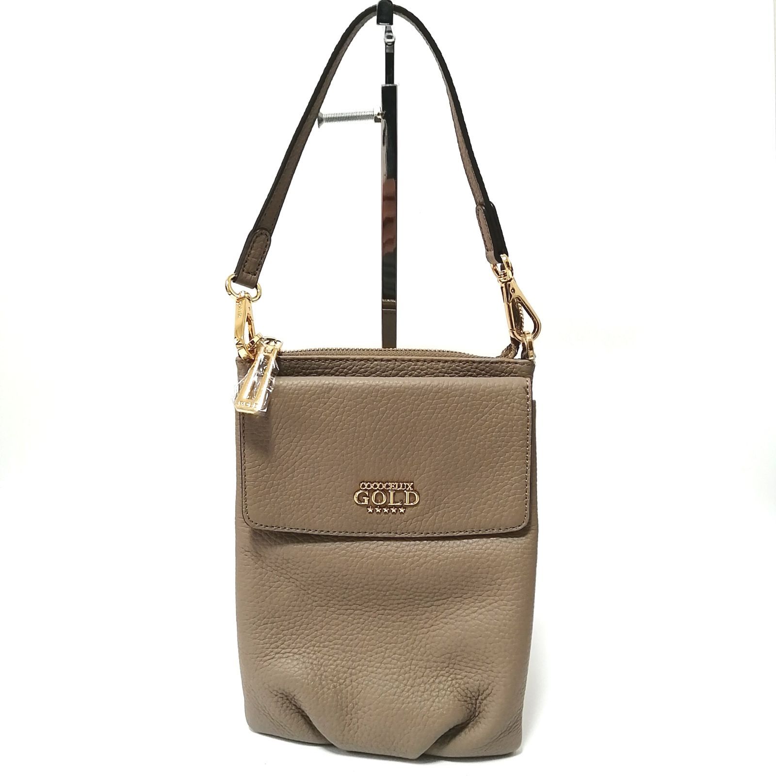ココセリュックスゴールド•巾着トート•ショルダーバッグ COCOCELUX GOLD ﾍﾗｸﾚｽGOLDｼｭﾘﾝｸ×牛革ｸﾛｺ型押し 巾着ﾄｰﾄ4WAYﾊﾞｯｸﾞ ﾀｯｾﾙ