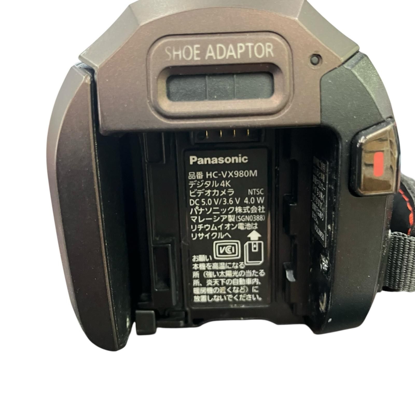 Panasonic HC-VX980M ビデオカメラ 4Kハンディカム ジャンク Panasonic 4Kビデオカメラ HC-VX980M 本体 VW-VMS10マイクセット
