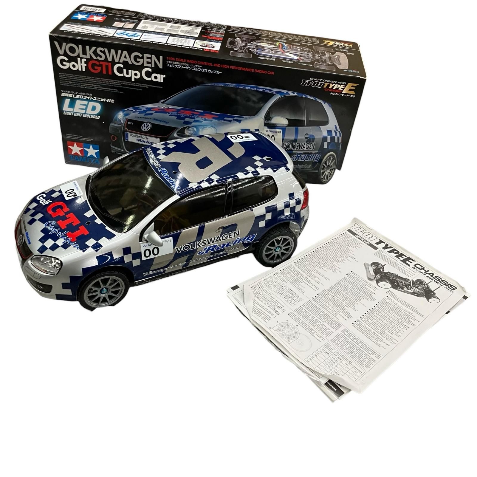 タミヤラジコン　ＶＷゴルフレーシング　新品　アンプ付き タミヤ RC特別企画商品 1/12RC フォルクスワーゲン ゴルフMk.1
