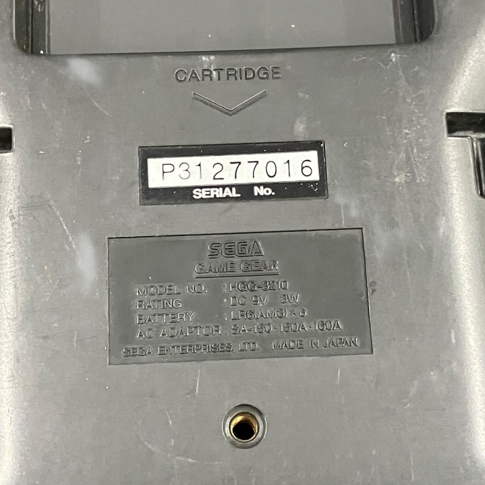 186000 ジャンク品 SEGA セガ レトロゲーム HGG-3210  ブラック SEGA GAME GEAR [250228HM260081] Yahoo!オークション - 【ジャンク】SEGA GAMEGEAR ゲームギア本体