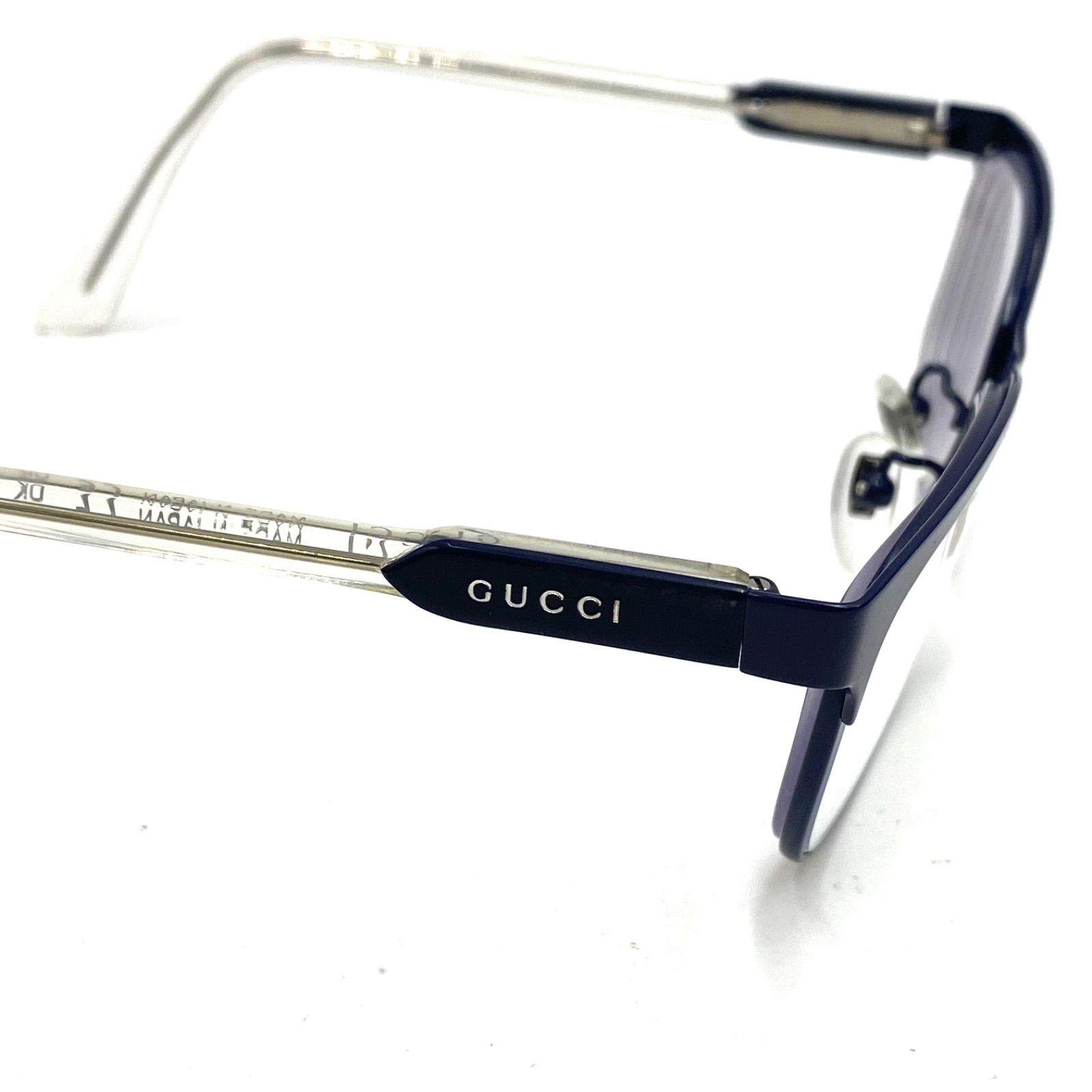 GUCCI グッチ めがね メガネ 眼鏡 度あり チタニウム 56□18 日本製