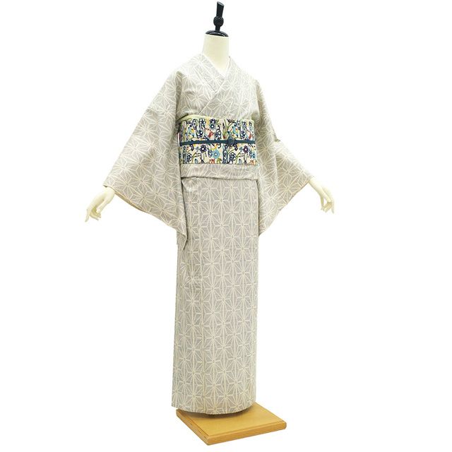 新古品】 白大島 単衣 着物 未使用 本場大島紬 大島紬 正絹 春 秋 7