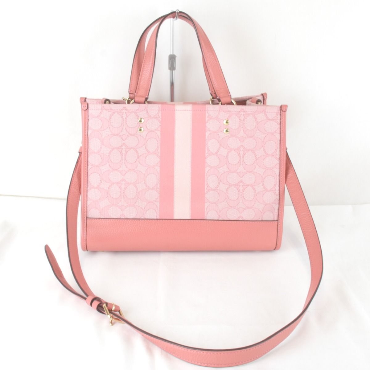 良品『USED』 COACH コーチ デンプシー 2way B2239-C8448 ショルダーバッグ キャンバス/レザー  ピンク【中古】 COACH - 良品『USED』 COACH コーチ デンプシー 2way B2239-C8448