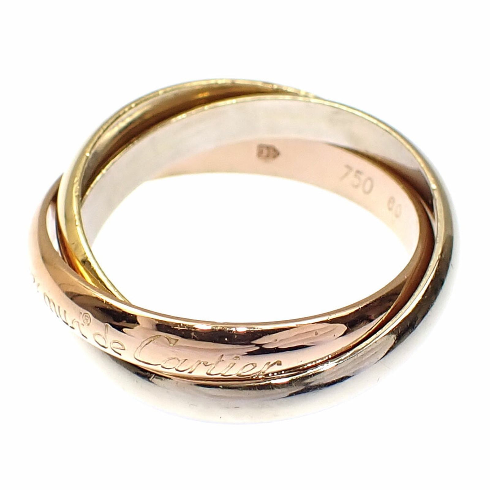 カルティエ(Cartier) カルティエ トリニティ リング メンズ 18KYG/WG 