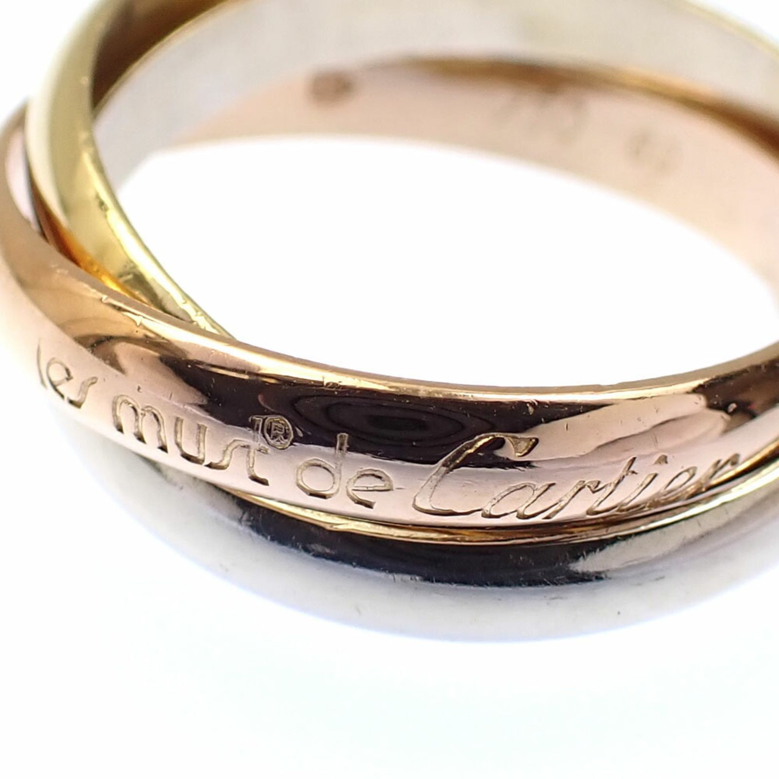 カルティエ(Cartier) カルティエ トリニティ リング メンズ 18KYG/WG 