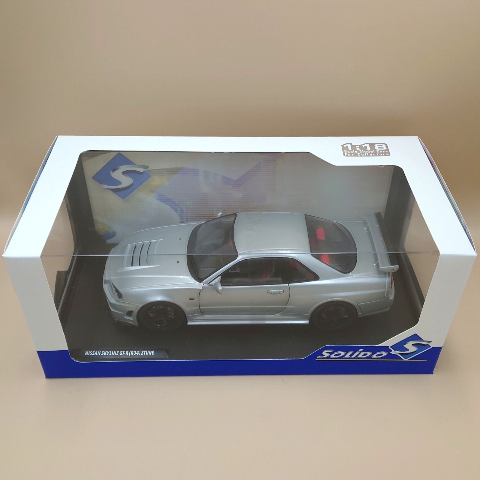 ソリド 1/18 日産 スカイライン GT-R R34 Z-tune 銀 IG 1:18 Nismo R34 GT-R Z-tune Silver – Horizon Diecast