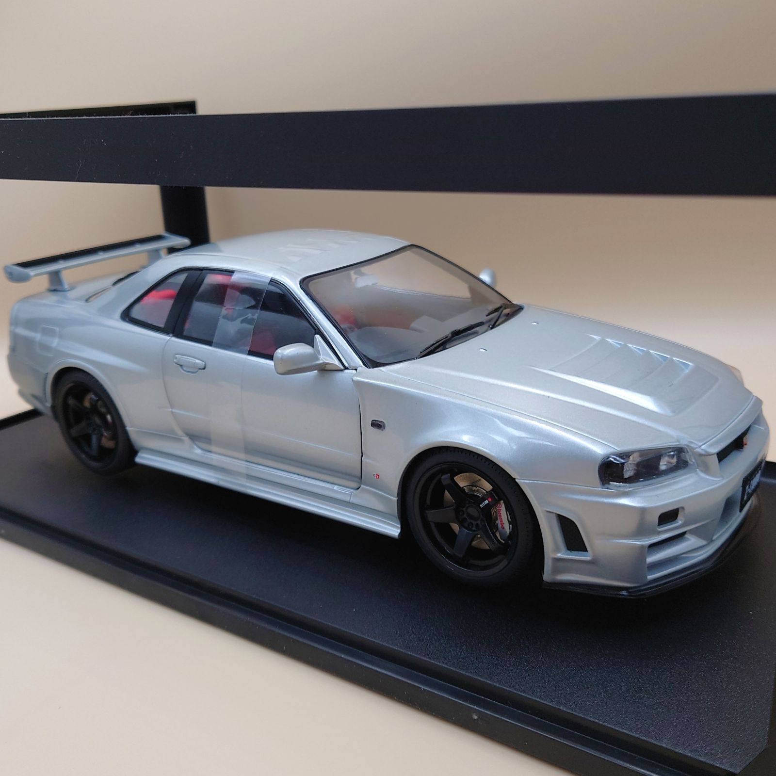 1/18 日産 スカイライン GT-R R34 シルバー Z-tune 1999 ソリド製ダイ
