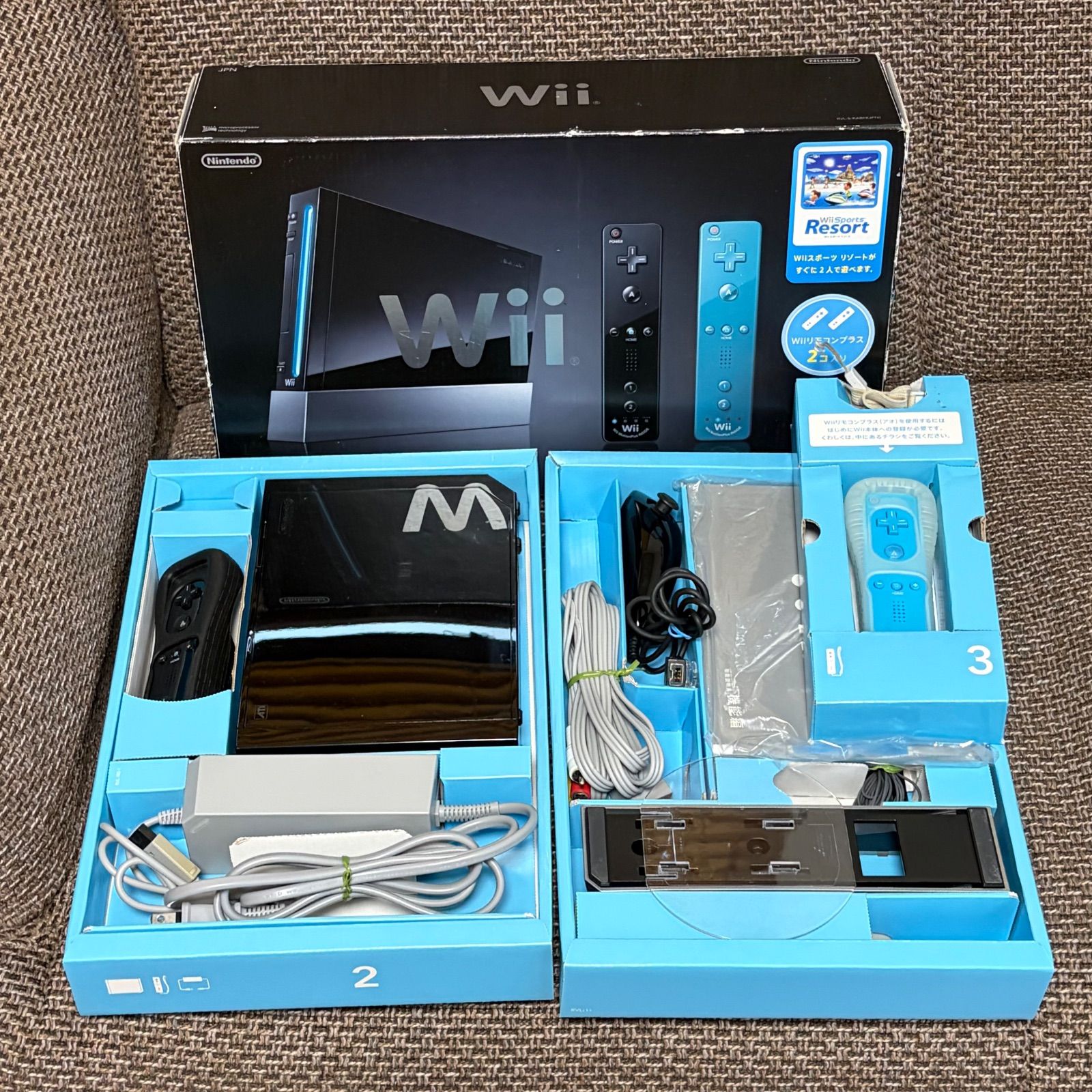 Wii本体セット すぐ遊べる】Wii 本体セット Wiiパーティ付 箱あり 動作確認済 任天堂