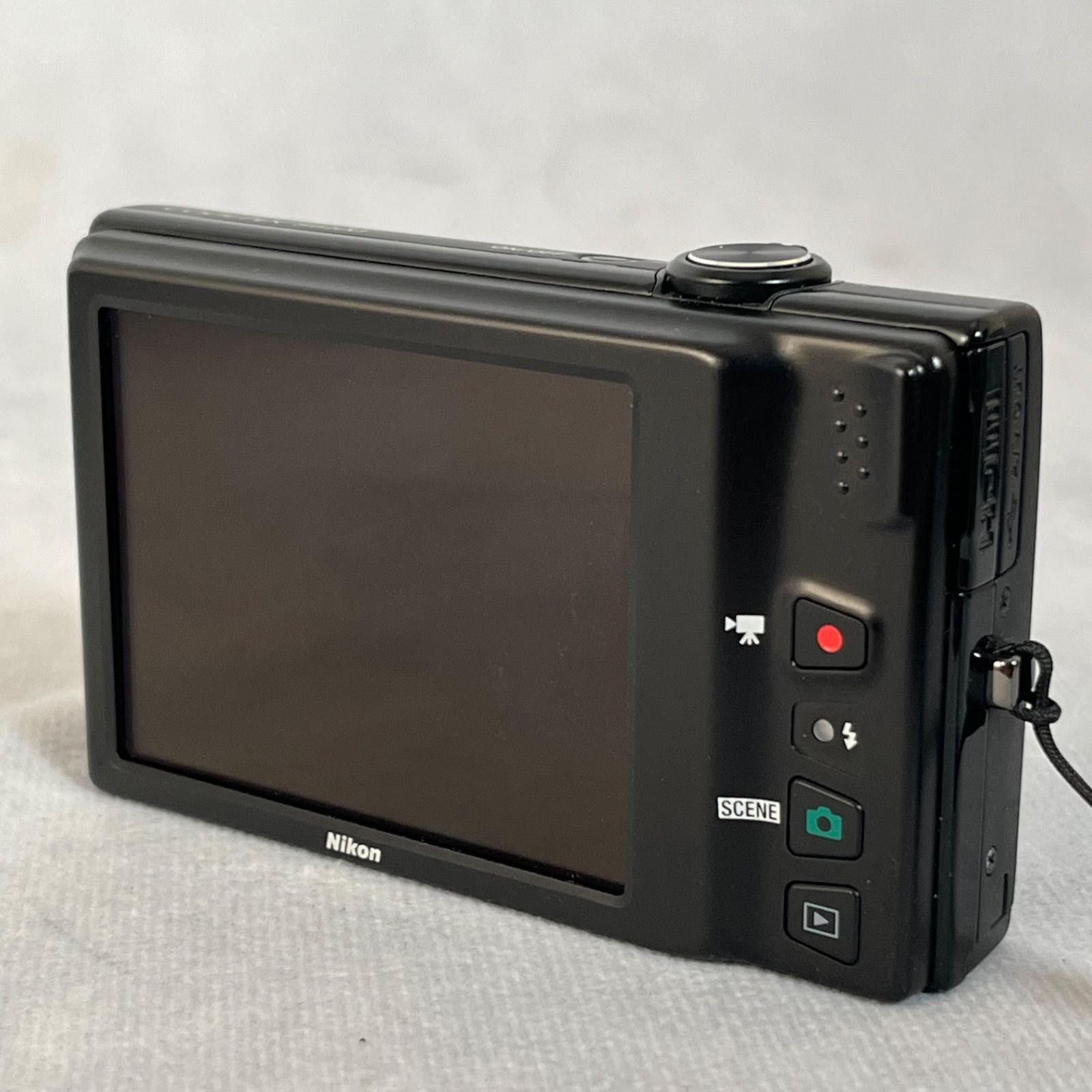 管2603-280】NIKON ニコン COOLPIX S6100 ブラック 黒 コンパクト