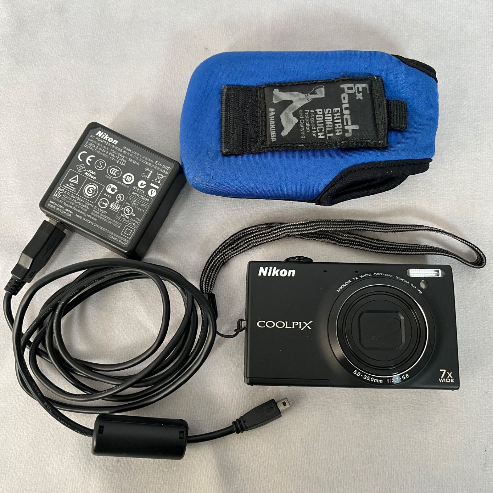 管2603-280】NIKON ニコン COOLPIX S6100 ブラック 黒 コンパクト