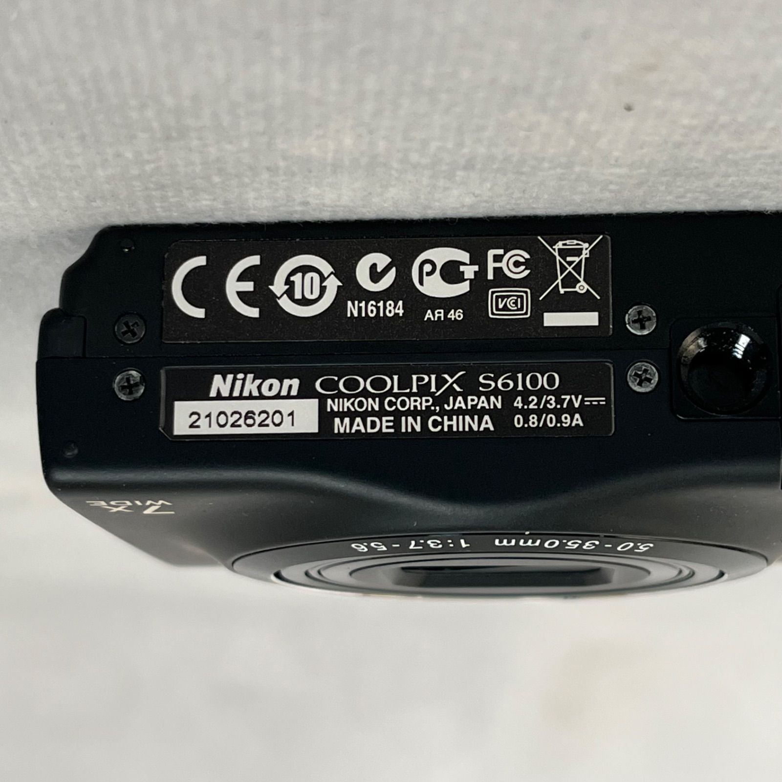 管2603-280】NIKON ニコン COOLPIX S6100 ブラック 黒 コンパクト