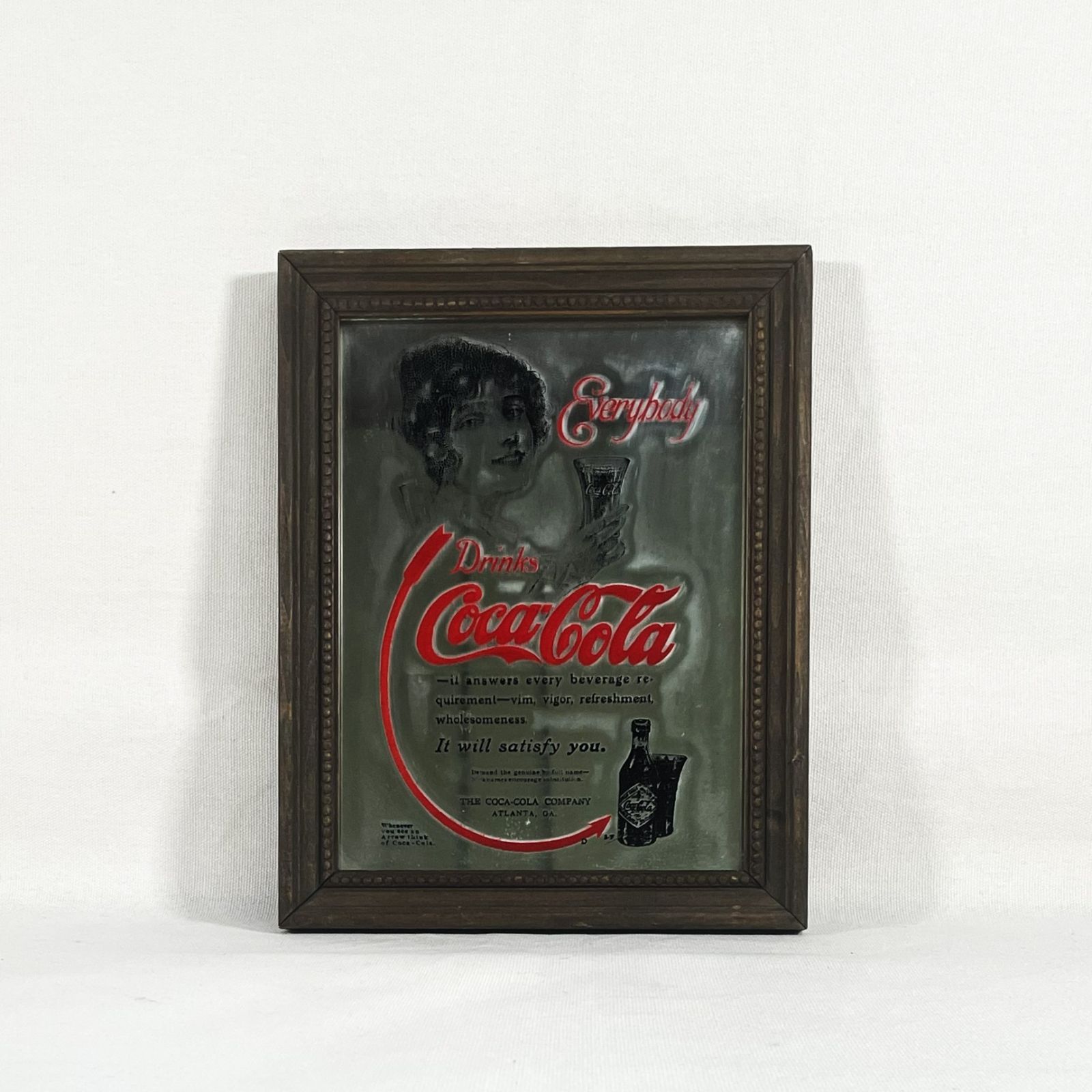 コカコーラ パブミラー アンティーク Coca Cola（コカコーラ） 鏡 パブミラー ロゴ おしゃれ アンティーク