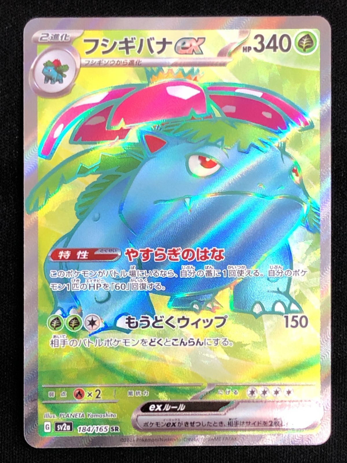 ポケモンカードゲーム ポケカ フシギバナex SR SV2a-184 SV2a 強化拡張