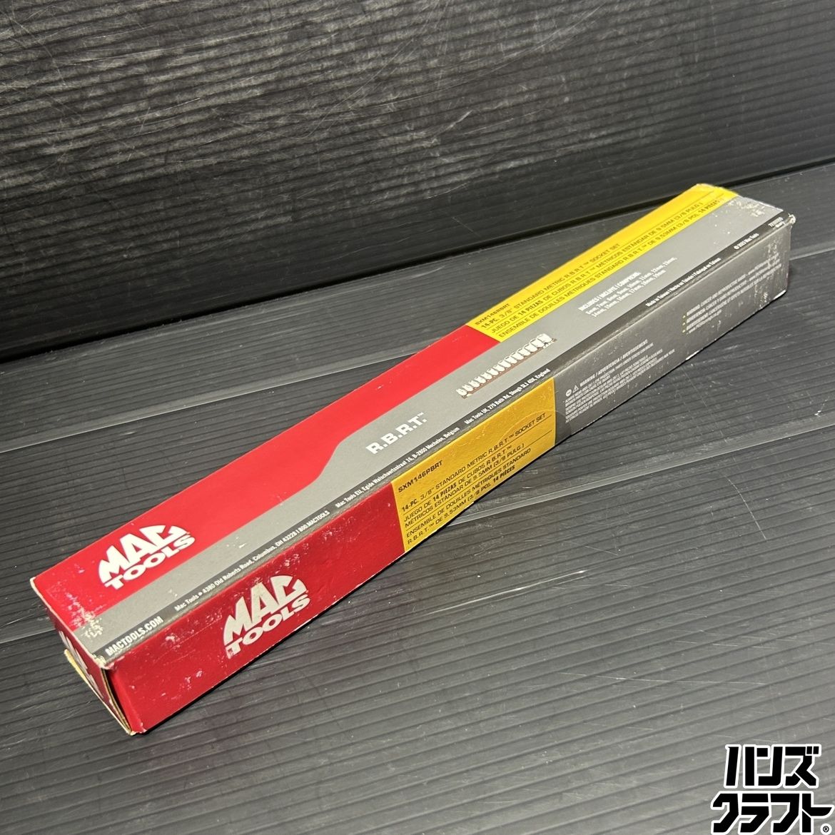 ▽【未使用】MACTOOLS SXM146RBRT 14個入 3/8 ソケットセット マック 