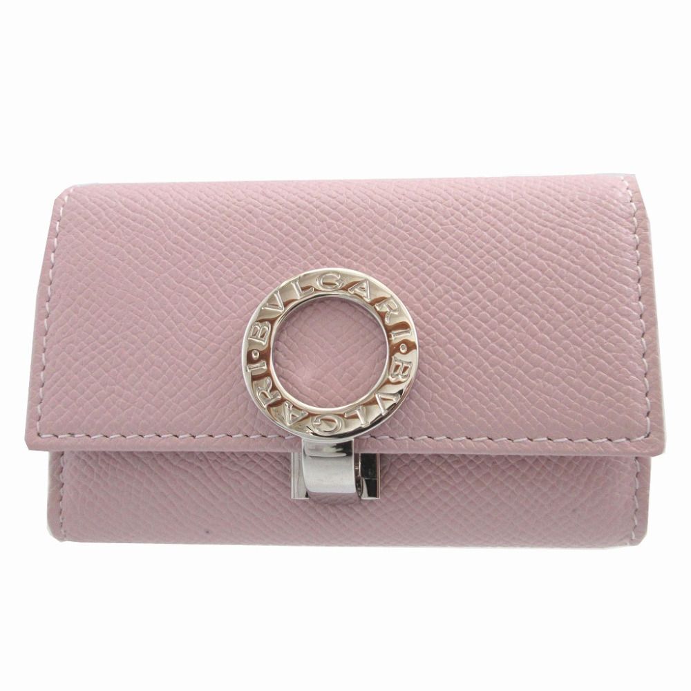 【未使用】BVLGARI ブルガリ 6連キーケース ピンク系 箱ギャランティ付 新品同様 ブルガリ ブルガリブルガリ レザー ピンク 6連 キーケース