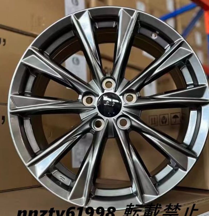 レクサス RX500/RX350/ES2600/ES300 Fスポーツ純正交換21×8Jスーパーグロスブラックメタリック 4本セット