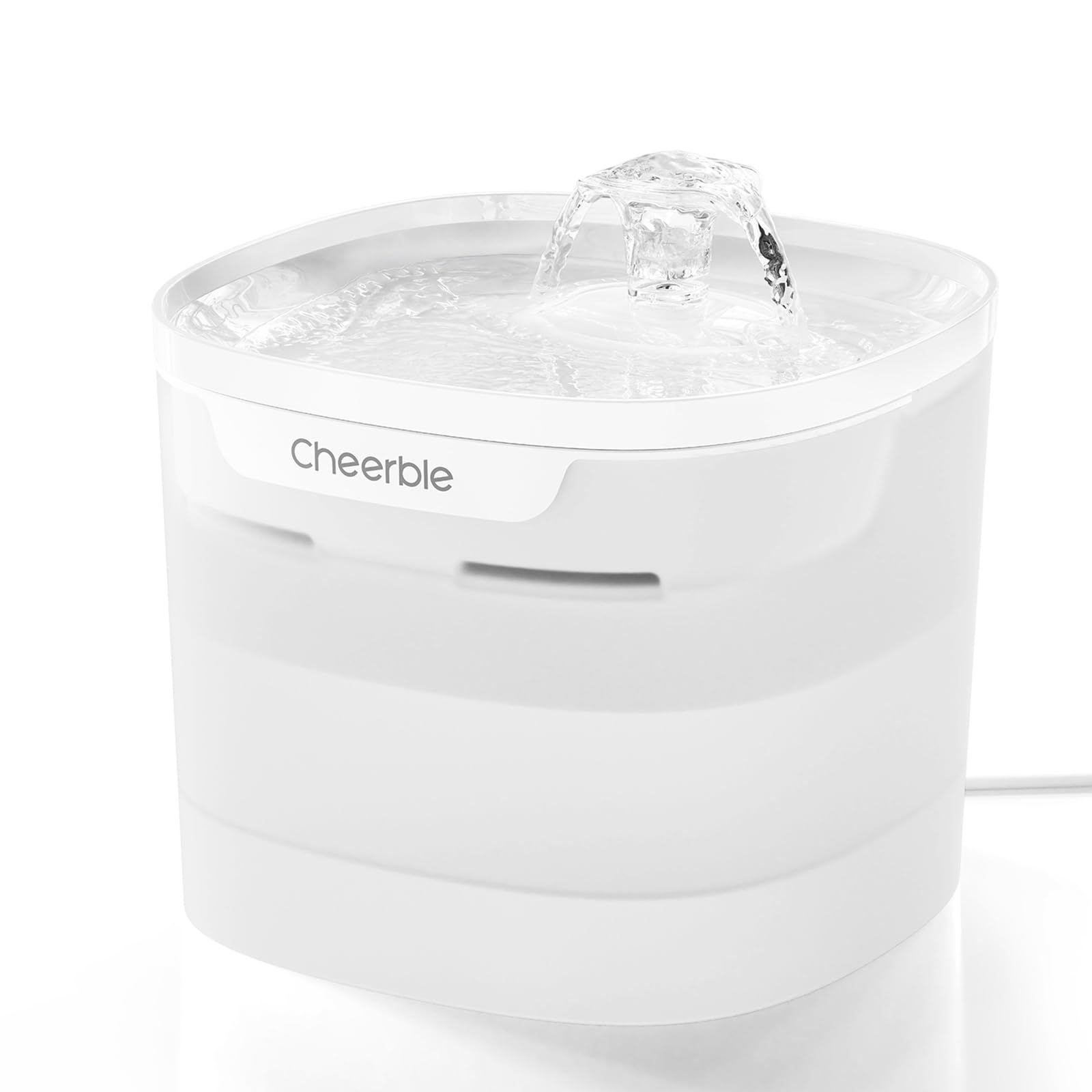 Cheerble 猫水飲み器 猫自動給水器 ポンプレス磁力給水 漏電なし 食洗