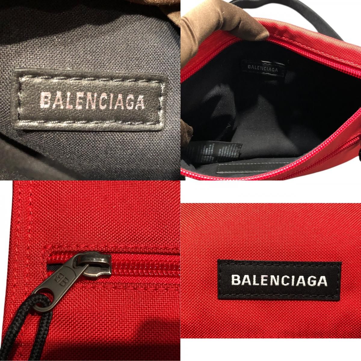 バレンシアガ BALENCIAGA エクスプローラー ポーチ 618379 レッド